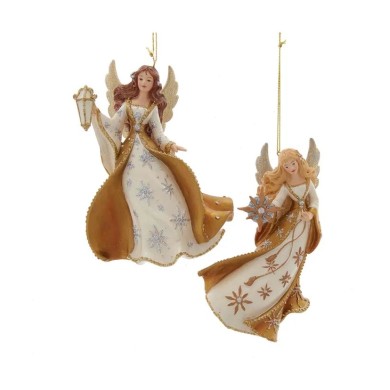Ornament Angel - Resin Gold 12.7cm (2 designs)