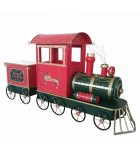 Metal Train - Red/Green - 280X75 H135Cm Metal Train - Red/Green - 280X75 H135Cm