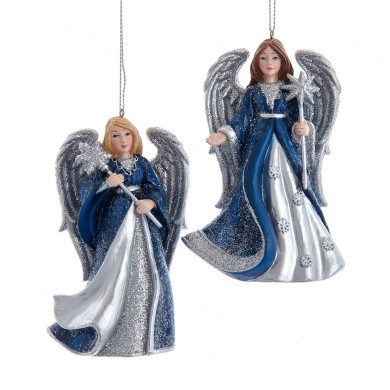 Ornamnent Angel - Resin Blue/Silver 12.06cm (2 designs) Ornamnent Angel - Resin Blue/Silver 12.06cm (2 designs)