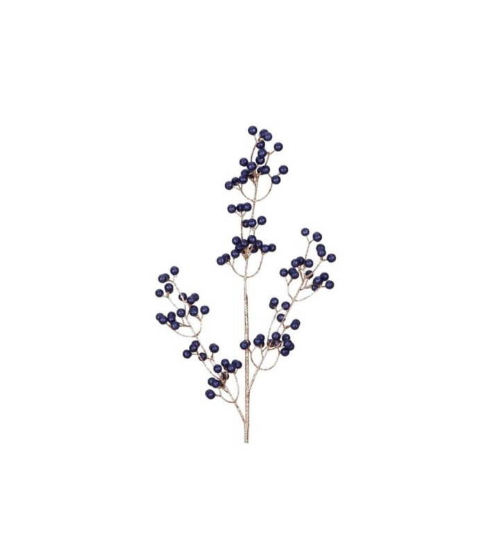 Διακοσμητικο Κλαδι Με Glitter Berries - Μπλε/Χρυσο - 73Εκ. Διακοσμητικο Κλαδι Με Glitter Berries - Μπλε/Χρυσο - 73Εκ.