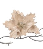 Decorative Flower with clip Magnolia - Cream - 26cm