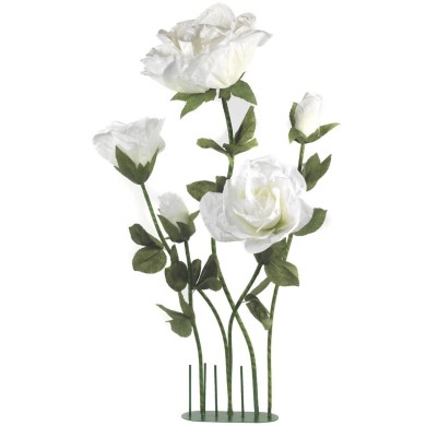 Poinsettia Pick Giant S/5 Waterproof - White - 240Cm
