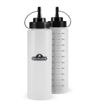 Squeeze Bottles (Set of 2) Napoleon - 600ml Each - 29 × 6.1 × 6.1cm Squeeze Bottles (Set of 2) Napoleon - 600ml Each - 29 × 6.1 × 6.1cm