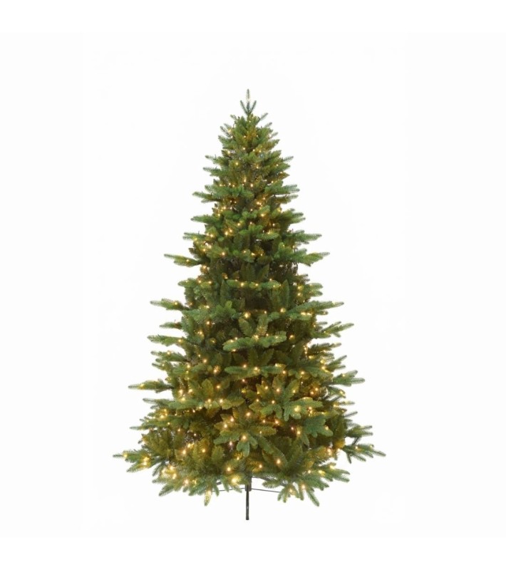 Christmas tree FOREST with lights, metal stand & Power click - 500 Warm white steady LED - H210cm Christmas tree FOREST with lights, metal stand & Power click - 500 Warm white steady LED - H210cm