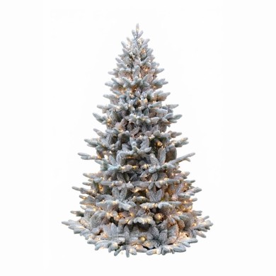 Snowy Christmas tree FROSTwith lights - Metal stand & Power click - 800 WW Steady LED - H270cm Snowy Christmas tree FROSTwith lights - Metal stand & Power click - 800 WW Steady LED - H270cm