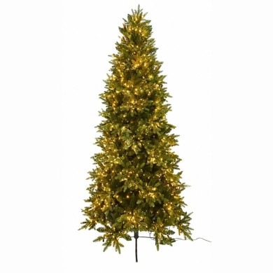 Christmas Slim CORTINA tree with lights-Slim-Metal stand,Power click & Magic wand -3000LED - H240cm Christmas Slim CORTINA tree with lights-Slim-Metal stand,Power click & Magic wand -3000LED - H240cm