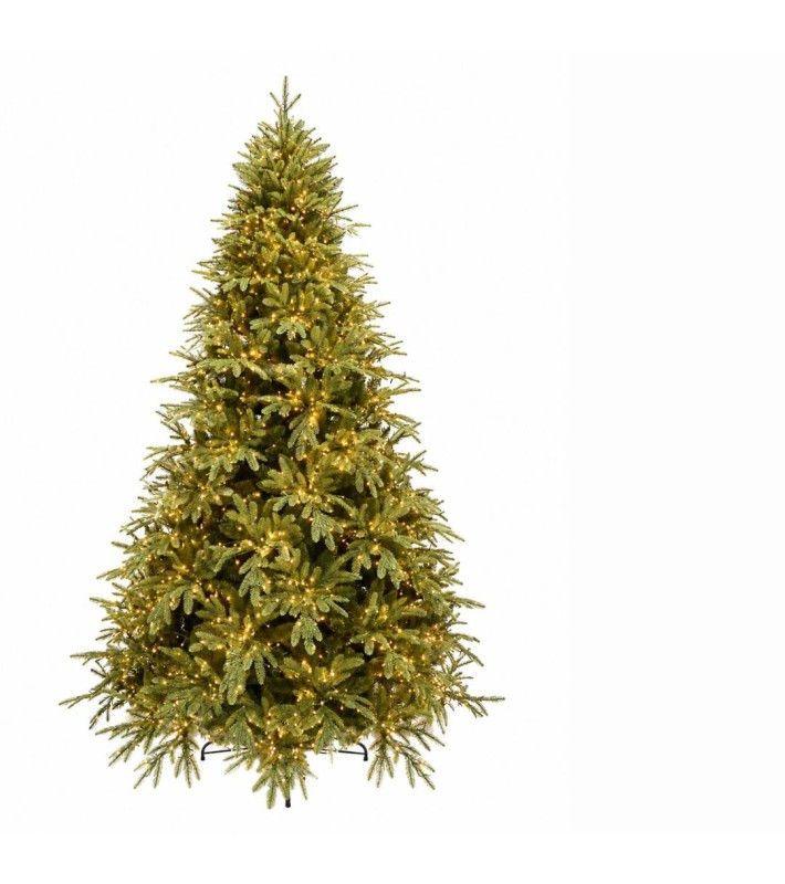 Christmas tree NORMANwith lights-Metal stand/Power click/Foot ctrl.-3200 3mm LED, 8 Func.-H240cm Christmas tree NORMANwith lights-Metal stand/Power click/Foot ctrl.-3200 3mm LED, 8 Func.-H240cm
