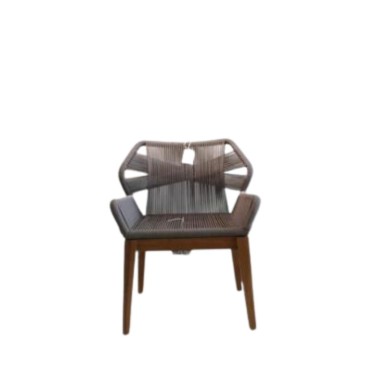 Outdoor Armchair - Chloe - Light Grey - 66x61x88cm