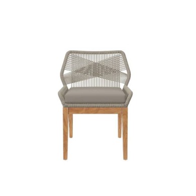 Outdoor Armchair - Chloe - Light Grey - 66x61x88cm