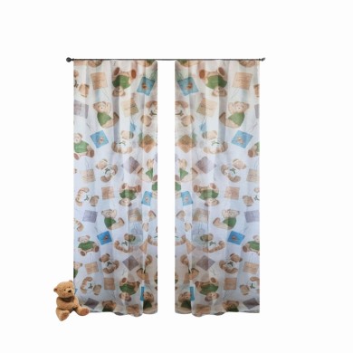 Curtain - Boys Bear - 300x280cm
