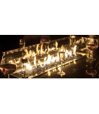 Outdoor Dining Table Set - Hamilton - with fire pit system Table & 8 armchairs Set tables and chairs