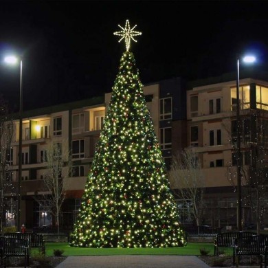 Outdoor Christmas Tree with lights/Decoration - Green - H10xD3.6M/10000LED/IP65/220V