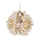 Ornament Ball - Trim Pearl - Gold - D8cm Ornament Ball - Trim Pearl - Gold - D8cm