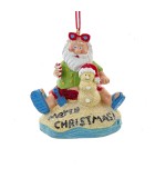 Ornament Santa on Beach  H6,35cm