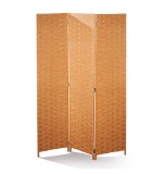 Paravent Room Divider - Brown - Wood, Bamboo (3 partition) 180x200cm