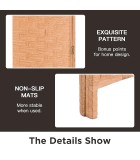 Paravent Room Divider - Brown - Wood, Bamboo (3 partition) 180x200cm