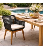 Outdoor Armcahir - Narnia - Black Chairs