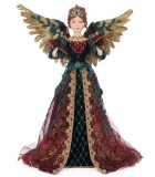 Ornament Tree Top Angel - Scarlett - Burgundy - 54cm