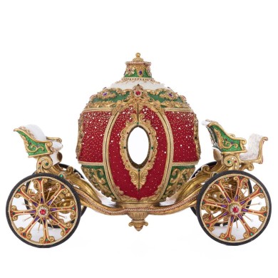 Ornament Carriage - Red/Gold - 59cm Ornament Carriage - Red/Gold - 59cm