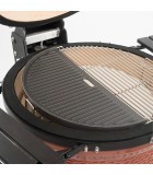 Reversible Half Moon Cast Iron Griddle - Fits 47cm Kamado Grills Reversible Half Moon Cast Iron Griddle - Fits 47cm Kamado Grills