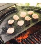 Reversible Half Moon Cast Iron Griddle - Fits 47cm Kamado Grills Reversible Half Moon Cast Iron Griddle - Fits 47cm Kamado Grills