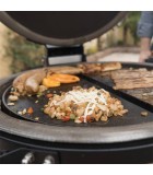 Reversible Half Moon Cast Iron Griddle - Fits 47cm Kamado Grills Reversible Half Moon Cast Iron Griddle - Fits 47cm Kamado Grills