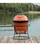 Charcoal Portable BBQ - Kamado Joe Jr With Base - Red - Ø34cm x H70 cm Charcoal Portable BBQ - Kamado Joe Jr With Base - Red - Ø34cm x H70 cm