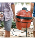 Charcoal Portable BBQ - Kamado Joe Jr With Base - Red - Ø34cm x H70 cm Charcoal Portable BBQ - Kamado Joe Jr With Base - Red - Ø34cm x H70 cm