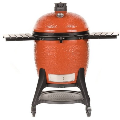 Charcoal BBQ - Kamado Big Joe Series III - With Trolley Base - Red - Ø47cm x 123cm Charcoal BBQ - Kamado Big Joe Series III - With Trolley Base - Red - Ø47cm x 123cm