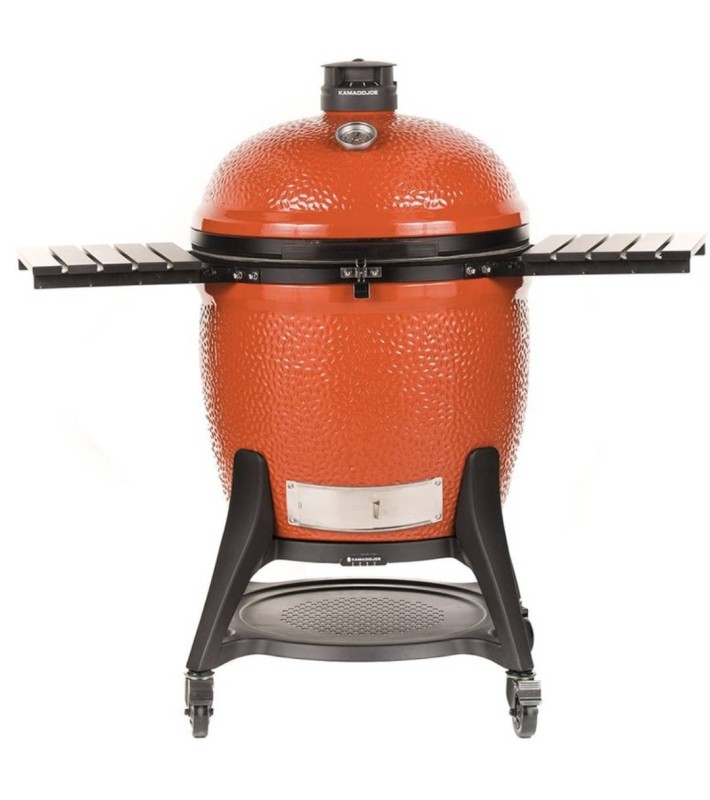 Charcoal BBQ - Kamado Big Joe Series III - With Trolley Base - Red - Ø47cm x 123cm Charcoal BBQ - Kamado Big Joe Series III - With Trolley Base - Red - Ø47cm x 123cm