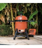 Charcoal BBQ - Kamado Big Joe Series III - With Trolley Base - Red - Ø47cm x 123cm Charcoal BBQ - Kamado Big Joe Series III - With Trolley Base - Red - Ø47cm x 123cm