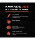 Carbon Steel Baking Pan - Fits 62cm Kamado Grills - 59 x 59 x 5cm Carbon Steel Baking Pan - Fits 62cm Kamado Grills - 59 x 59 x 5cm