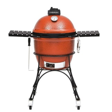 Charcoal BBQ - Kamado Classic Joe Series I - With trolley base - Red - Ø47cm x 123cm Charcoal BBQ - Kamado Classic Joe Series I - With trolley base - Red - Ø47cm x 123cm