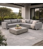 Outdoor Corner Sofa - Ketler- Grey Sunbrella Fabric 287x289cm