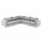 Outdoor Corner Sofa - Ketler- Grey Sunbrella Fabric 287x289cm