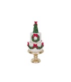 Christmas Tier Cake On Stand Dec. - White/Red/Green/Gold - 41,5Cm Christmas Tier Cake On Stand Dec. - White/Red/Green/Gold - 41,5Cm