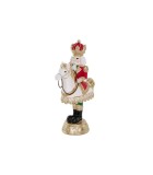 Nutcracker With Toy Horse Decoration - Cream/Red/Gold - 30,5Cm Nutcracker With Toy Horse Decoration - Cream/Red/Gold - 30,5Cm