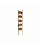 Decorative ladder planter CHELSEY - natural wood - 35x10x170cm Decorative ladder planter CHELSEY - natural wood - 35x10x170cm