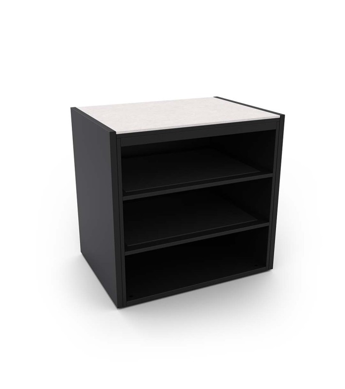 Shelfs Module - Elysia - Black - 90x70xh92cm Kitchen Modular Shelfs Module - Elysia - Black - 90x70xh92cm Kitchen Modular