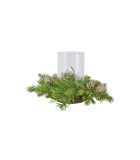 Christmas Candle Holder Centerpiece - Winter Harmony - Green - 75X30Cm Christmas Candle Holder Centerpiece - Winter Harmony - Green - 75X30Cm