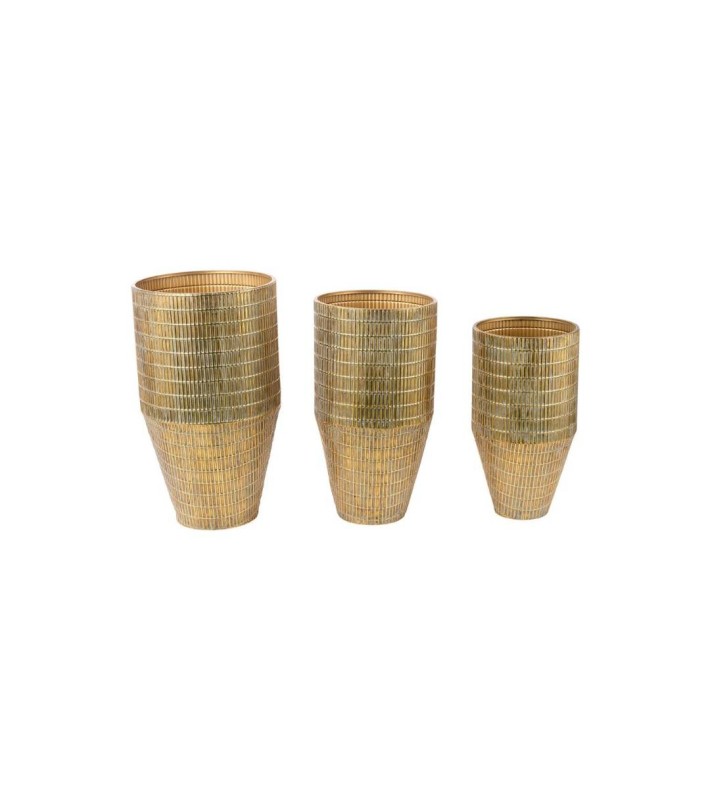 Metal Vase Set Of 3 - Gold -76X76X26Cm Metal Vase Set Of 3 - Gold -76X76X26Cm