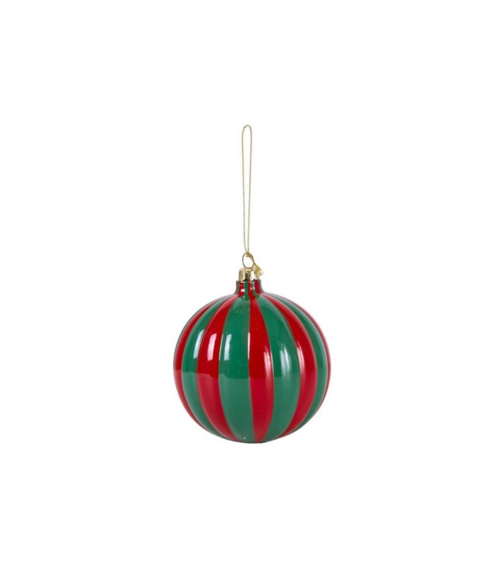Christmas Tree Ornament Bauble - Red/Green - 11.5Cm Christmas Tree Ornament Bauble - Red/Green - 11.5Cm