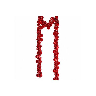 Christmas Garland with 252 Baubles - Red - 380cm long Christmas Garland with 252 Baubles - Red - 380cm long