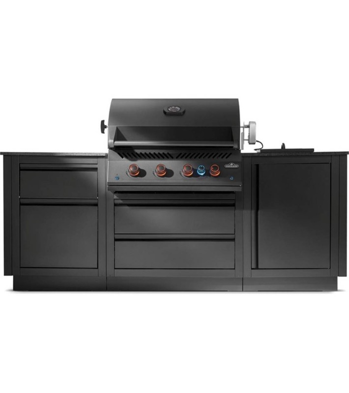 Outdoor Kitchen - Napoleon Oasis BIG32 700 Series Phantom - Black - 224.5 × 83 × 129.1cm Outdoor Kitchen - Napoleon Oasis BIG32 700 Series Phantom - Black - 224.5 × 83 × 129.1cm