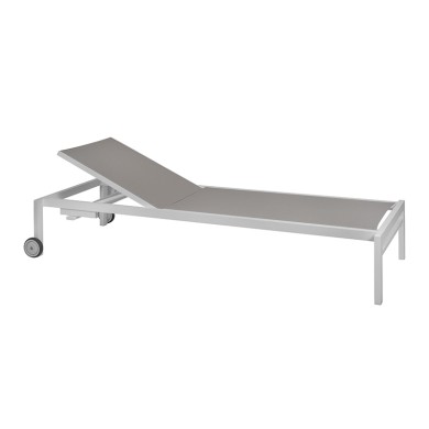 Outdoor Sunlounger - Olymbia - Matte Grey - 67x195x35cm