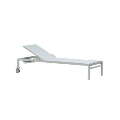 Outdoor Sunlounger - Olymbia - Matte Grey - 67x195x35cm