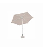 Round polyester / aluminum umbrella NICE - taupe - Ø3m Round polyester / aluminum umbrella NICE - taupe - Ø3m