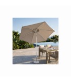 Round polyester / aluminum umbrella NICE - taupe - Ø3m Round polyester / aluminum umbrella NICE - taupe - Ø3m