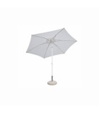 Round polyester / aluminum umbrella NICE - white - Ø3m