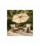Round polyester / aluminum umbrella NICE - ivory - Ø3m Round polyester / aluminum umbrella NICE - ivory - Ø3m